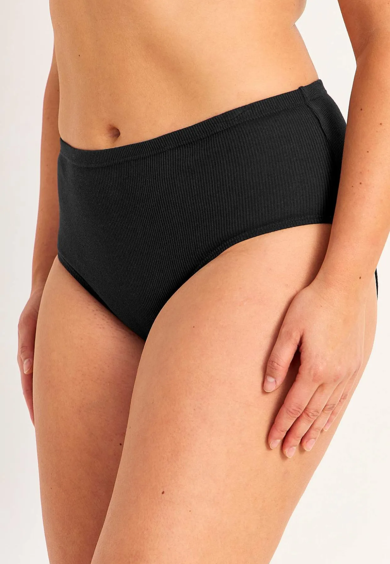 Ribbet trusse i bomuld 6-pack