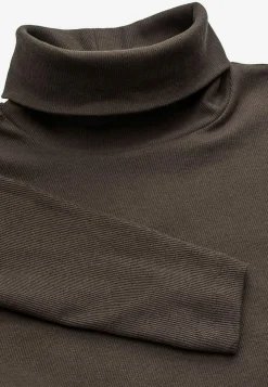 Ribbet turtleneck trøje i økologisk bomuld | Cellbes