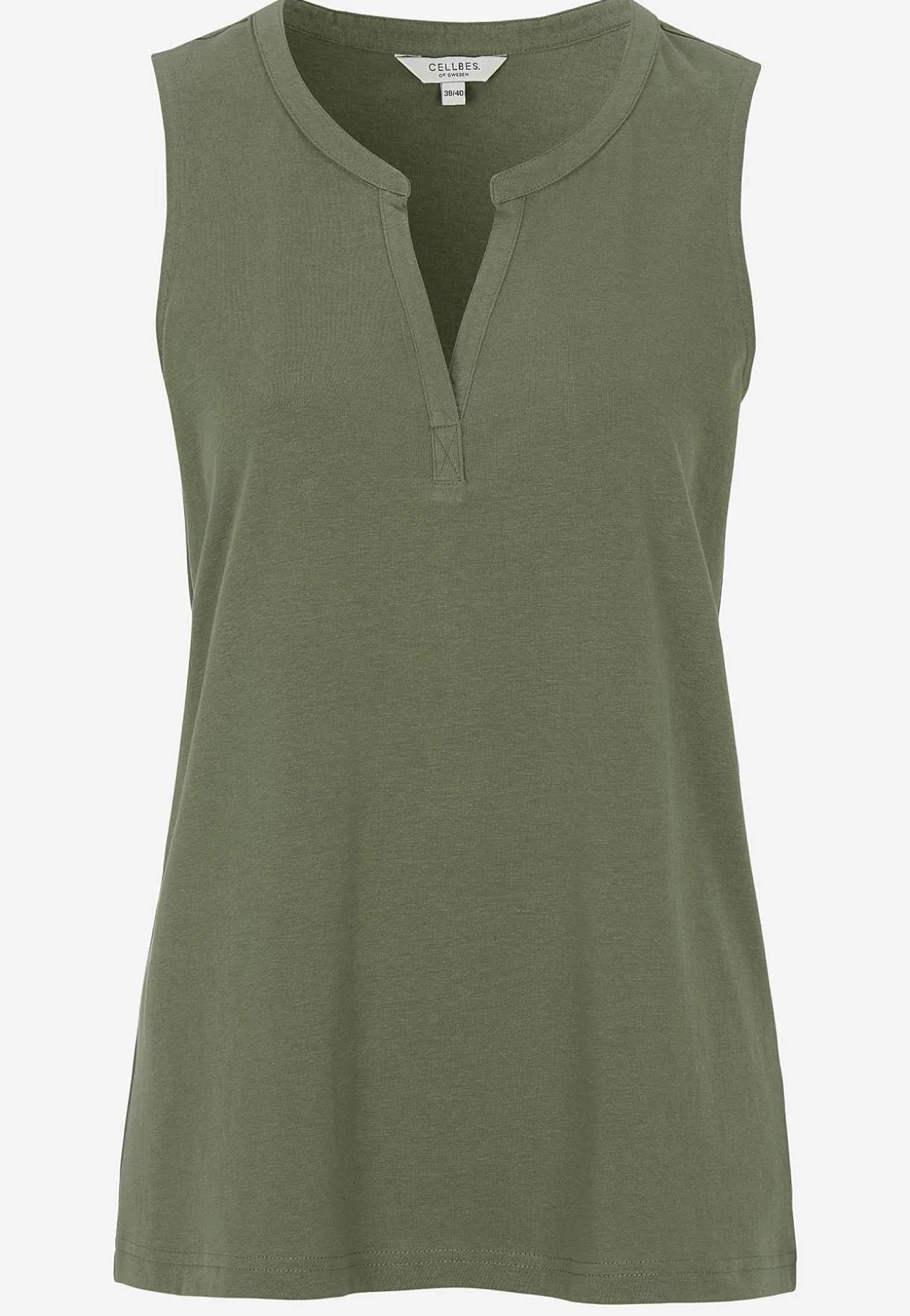 Ærmeløs top i økologisk bomuld 2-pack