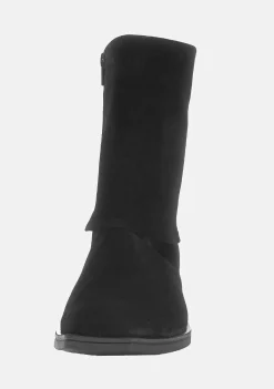 Ruskindsankelstøvle med foldet skaft