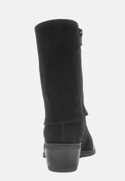 Ruskindsankelstøvle med foldet skaft