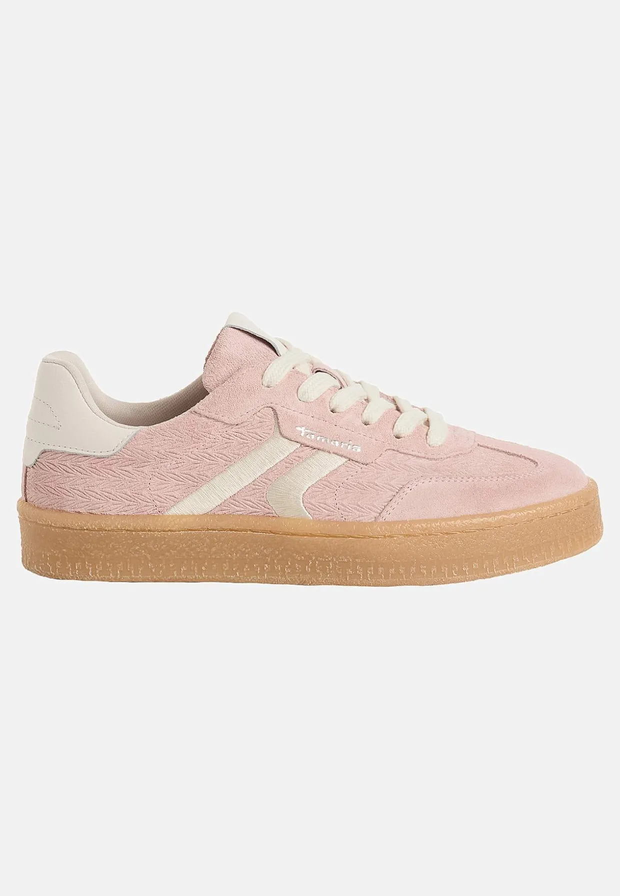 Ruskindssneakers med snøring