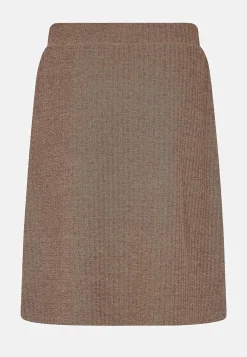 Sildebensmønstret jerseynederdel