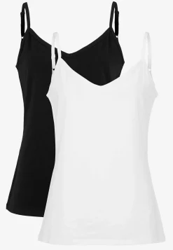 Singlet i blød, økologisk bomuld 2-pack