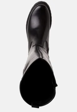 Skindstøvle med bred skaftvidde