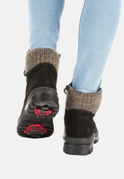 Skindstøvle med udtrækkelige crampons