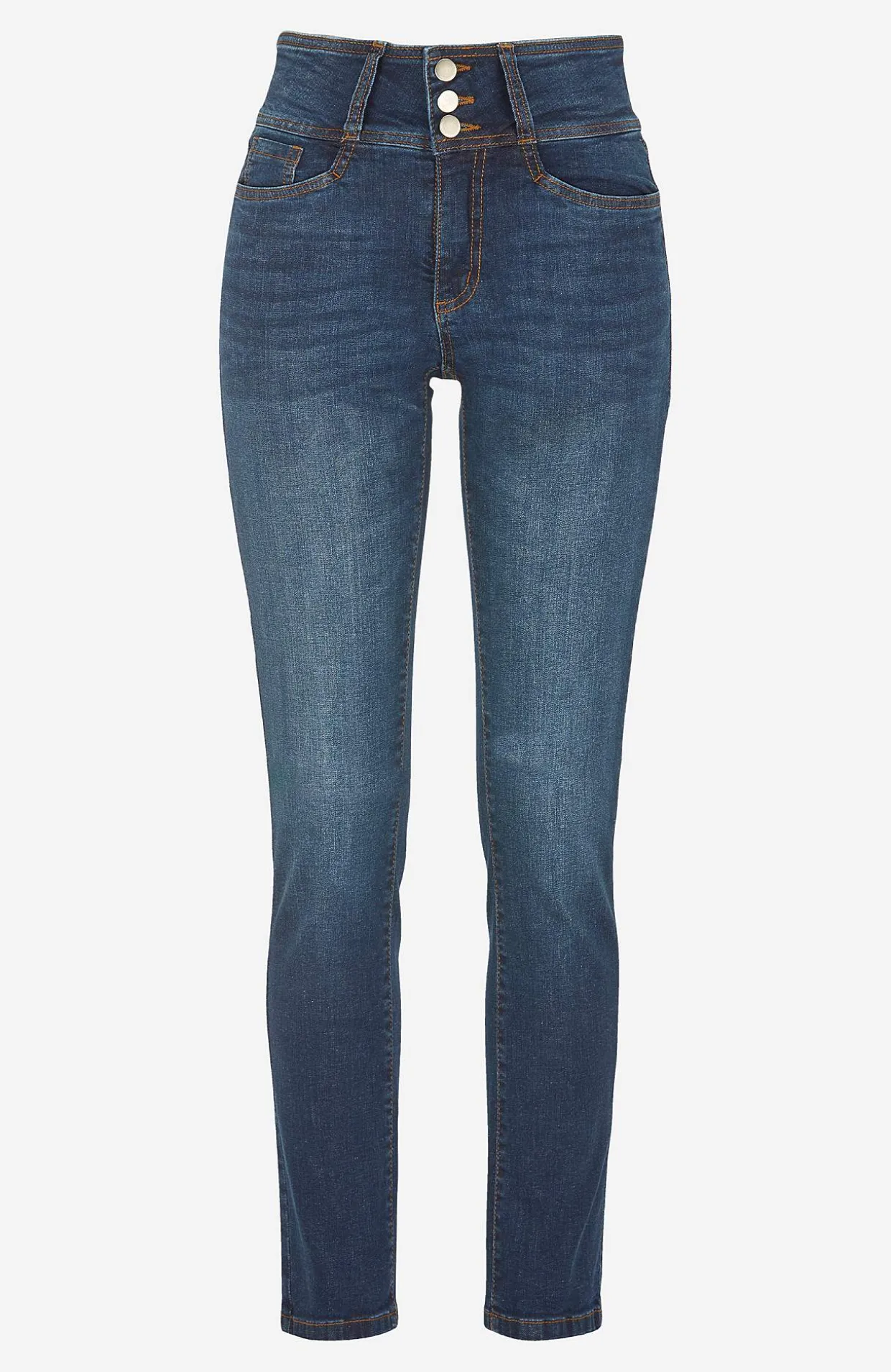 Smalle jeans med høj talje - tre længder Jennifer