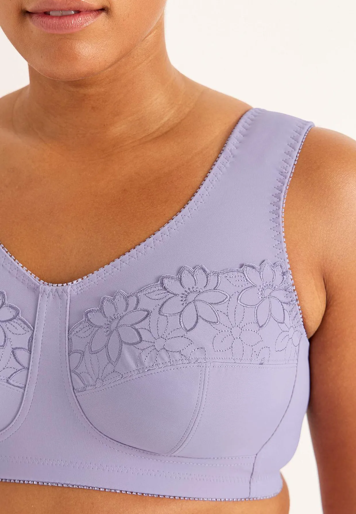 Soft BH med broderi Lily 2-pack