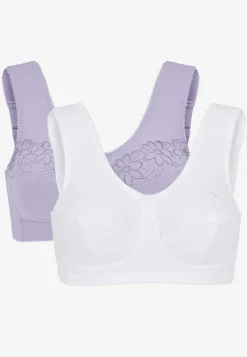 Soft BH med broderi Lily 2-pack