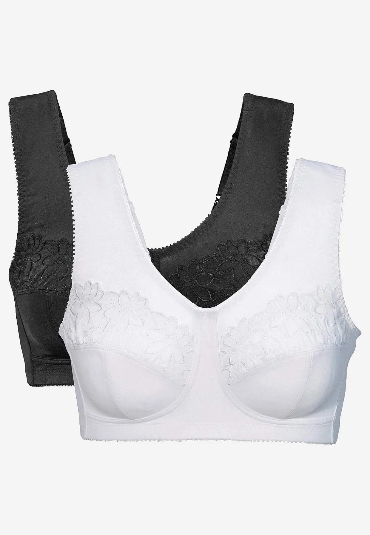 Soft BH med broderi Lily 2-pack