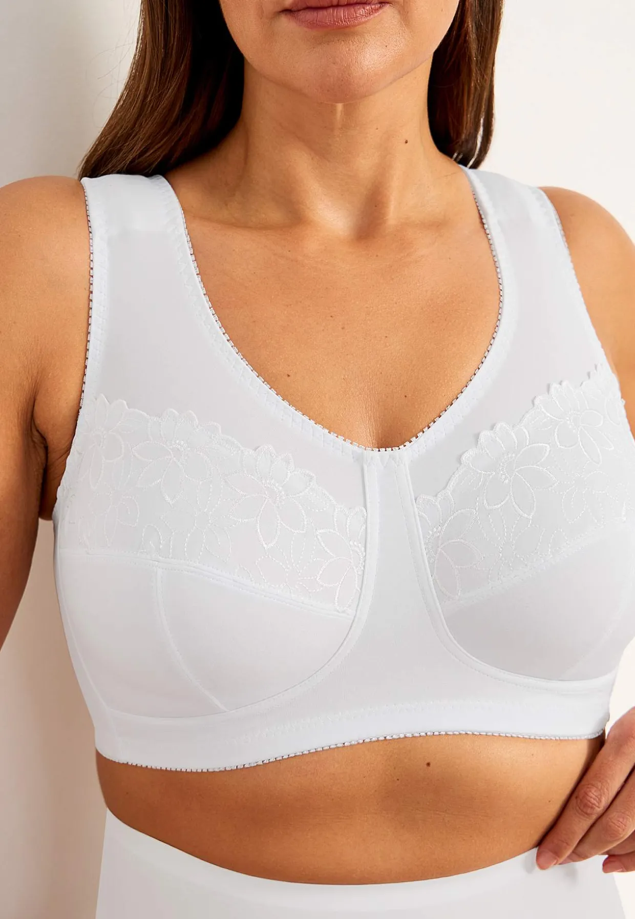 Soft BH med broderi Lily 2-pack