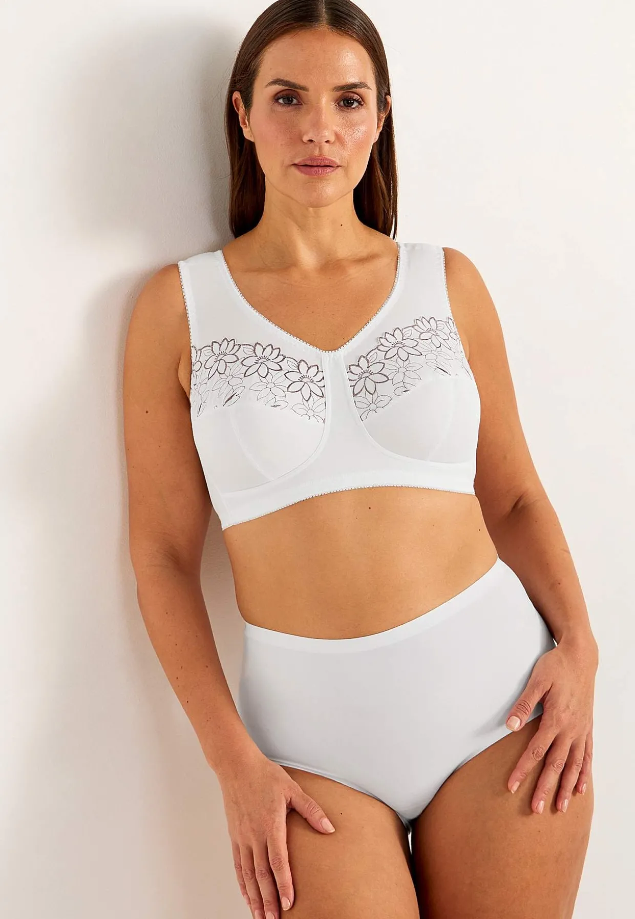 Soft BH med broderi Lily 2-pack