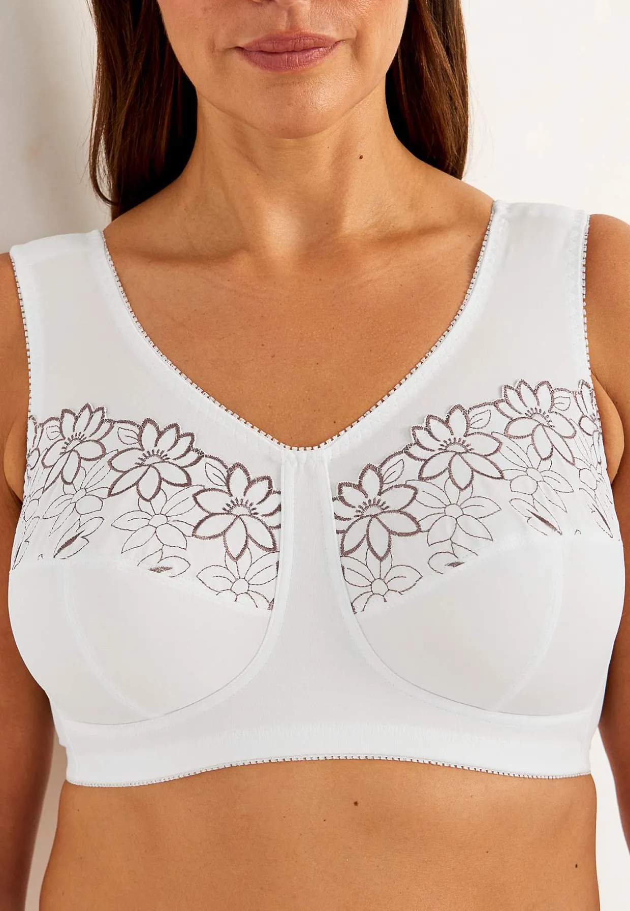 Soft BH med broderi Lily 2-pack