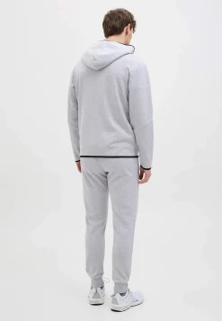 Sporty hættetrøje med lynlås