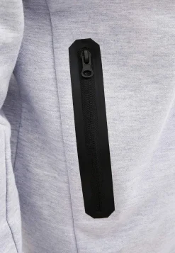 Sporty hættetrøje med lynlås