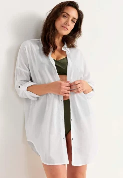 Strandskjorte med foldbare ærmer | Cellbes