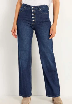 Stretchjeans med høj talje