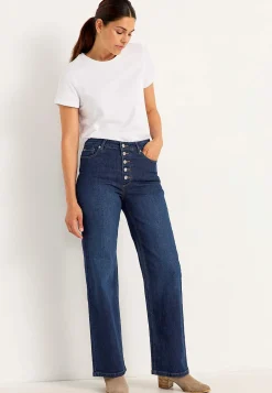 Stretchjeans med høj talje