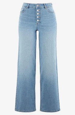 Stretchjeans med høj talje