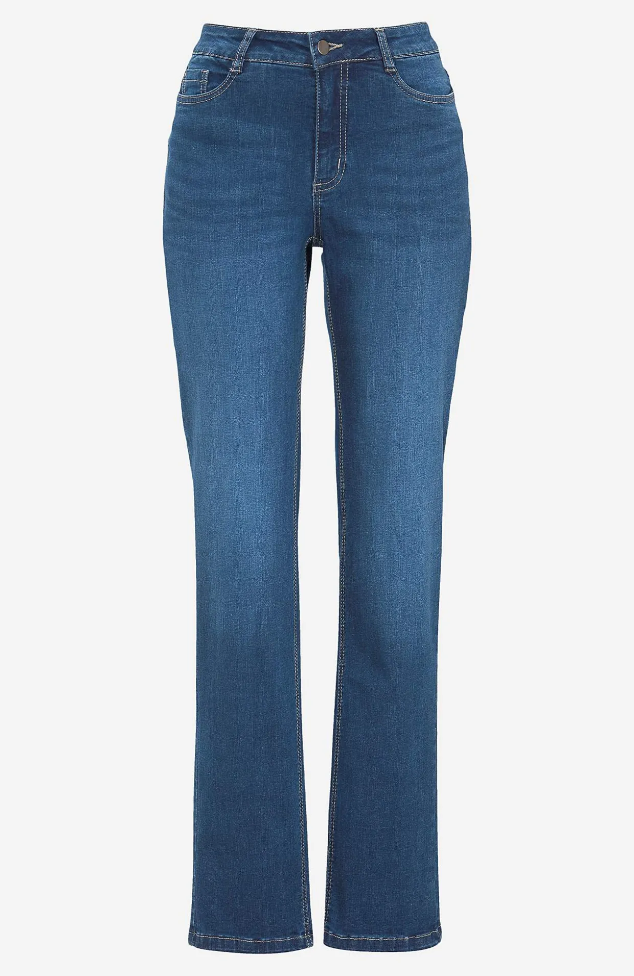 Stretchjeans med lige ben - tre længder Linnea