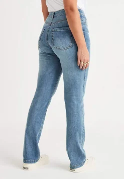 Stretchjeans med lige ben - tre længder Linnea