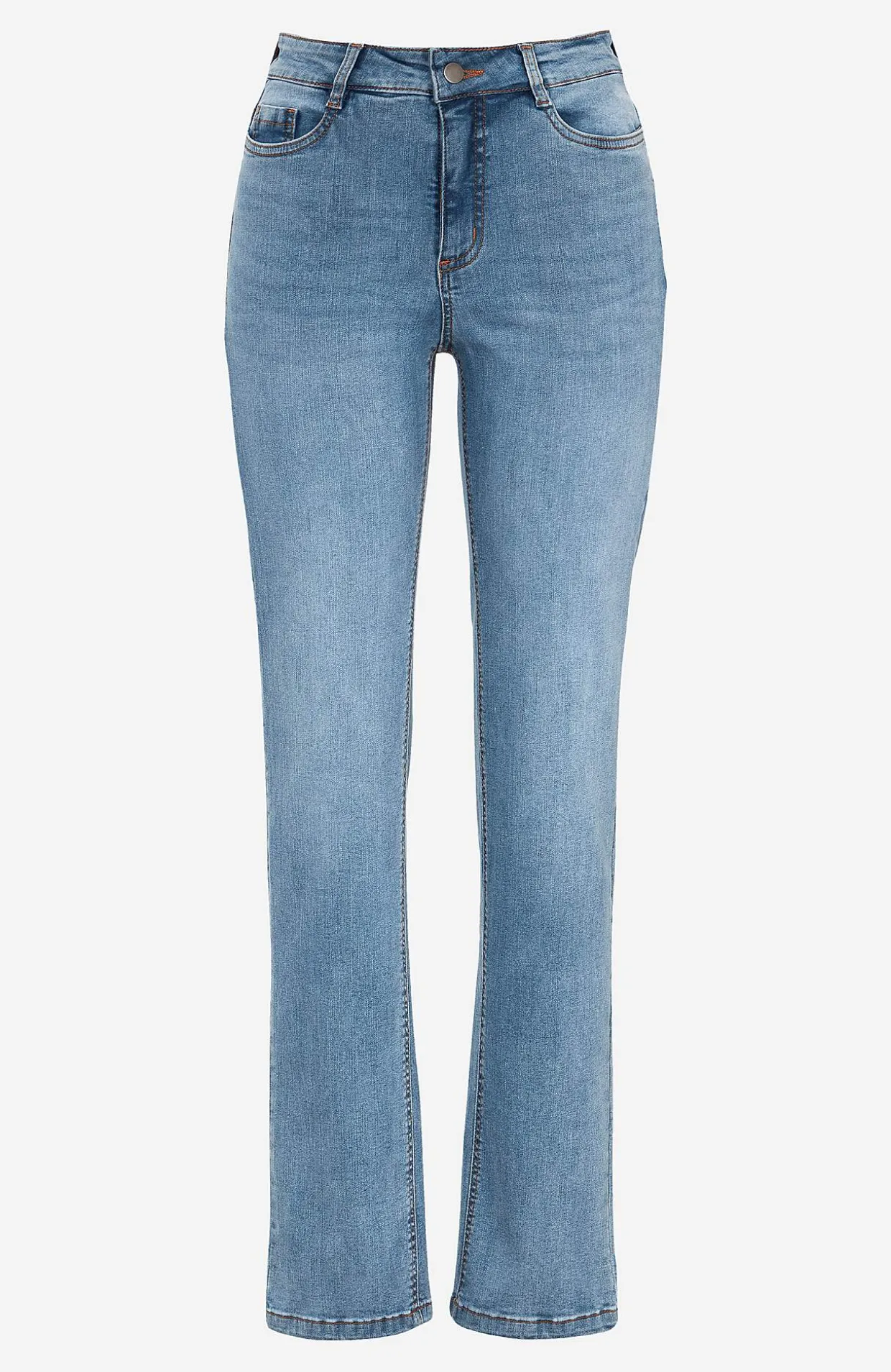 Stretchjeans med lige ben - tre længder Linnea