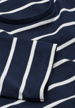Stribet jerseytop i økologisk bomuld | Cellbes
