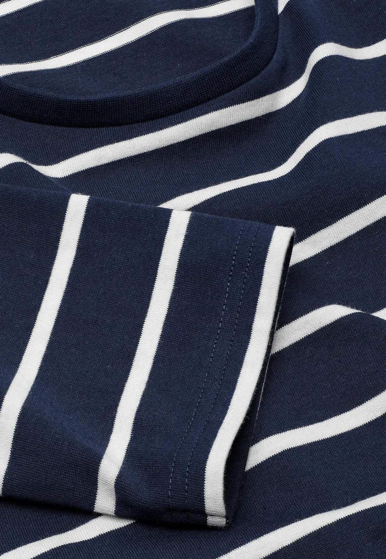 Stribet jerseytop i økologisk bomuld | Cellbes