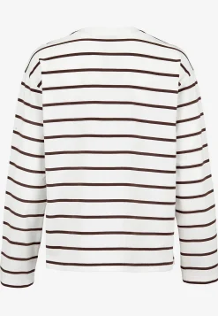 Stribet jerseytop i økologisk bomuld | Cellbes