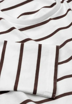 Stribet jerseytop i økologisk bomuld | Cellbes