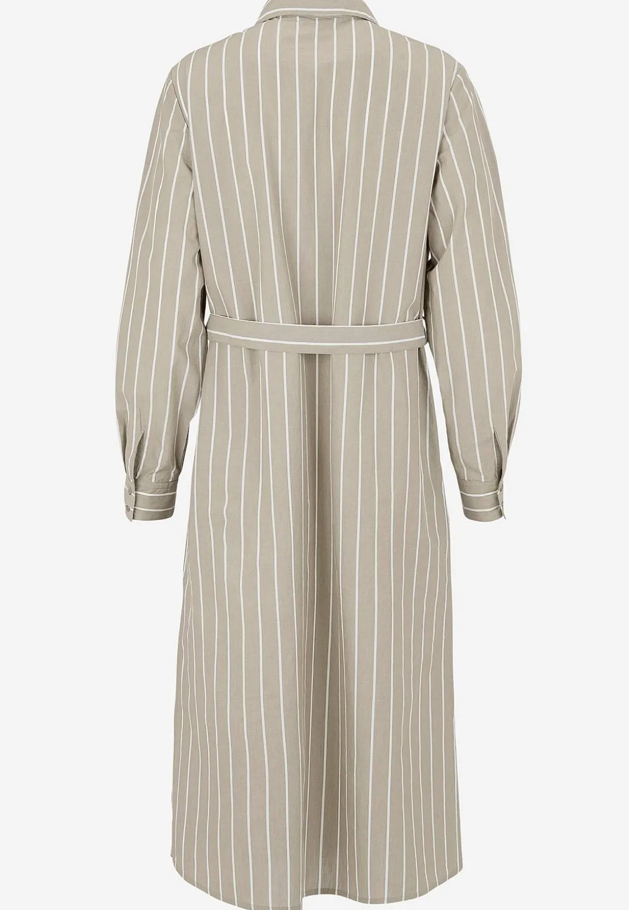 Stribet kjole med lommer