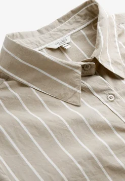 Stribet kjole med lommer