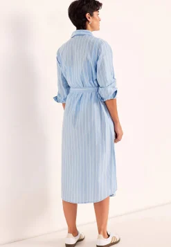 Stribet kjole med lommer | Cellbes