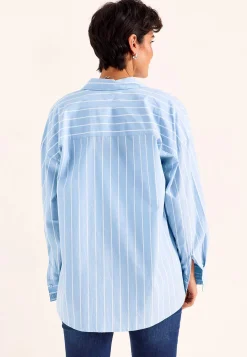 Stribet lang skjorte