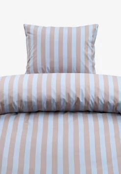 Stribet sengesæt 150x210 cm