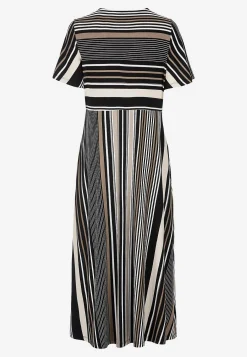 Stribet viskosekjole