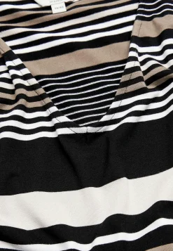 Stribet viskosekjole