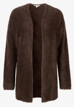 Strikket, åben cardigan