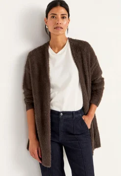 Strikket, åben cardigan