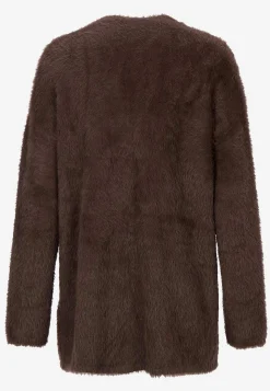 Strikket, åben cardigan