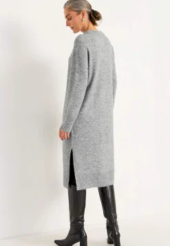 Strikket, blød kjole