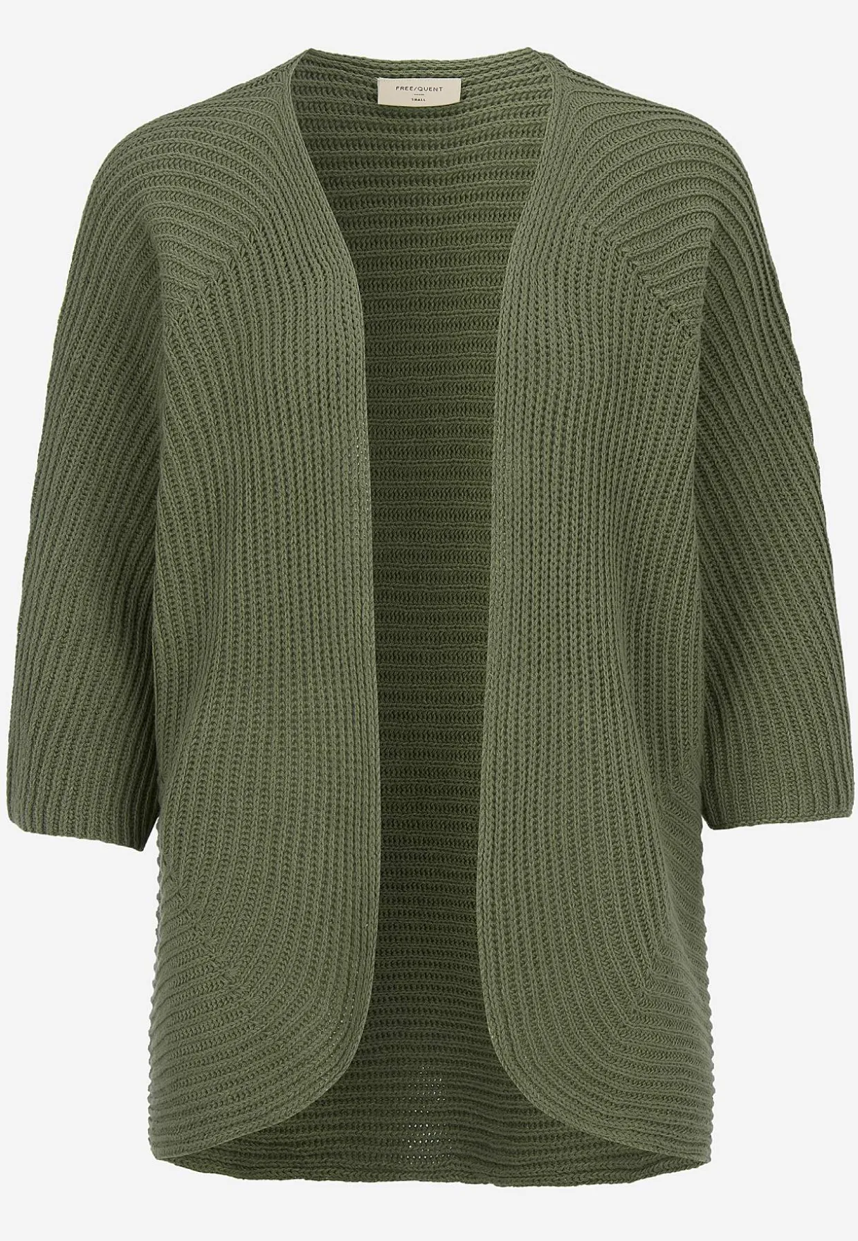 Strikket cardigan med trekvartærme