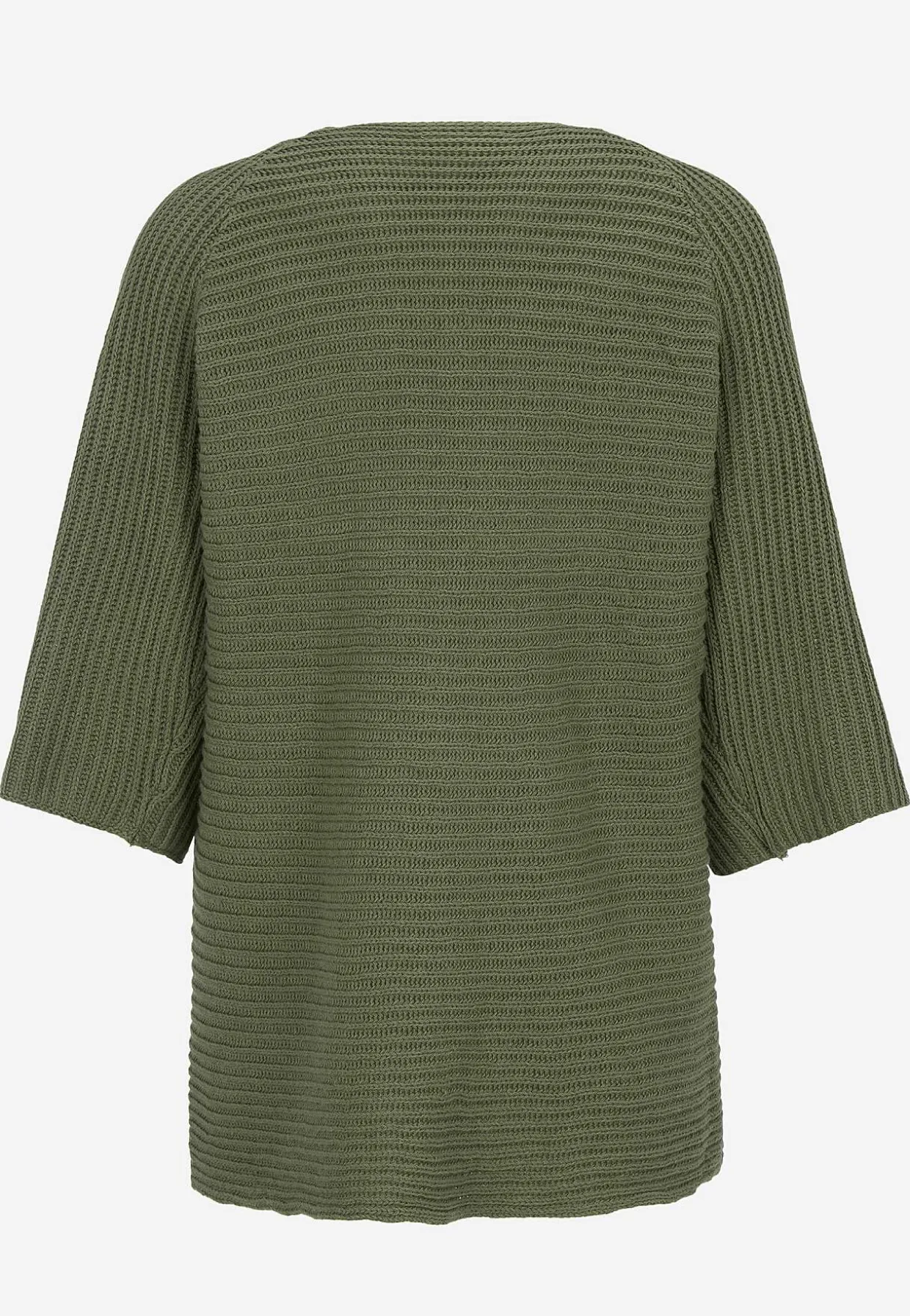 Strikket cardigan med trekvartærme