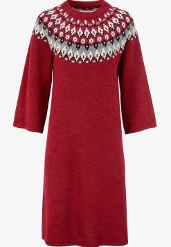 Strikket, jacquardmønstret kjole | Cellbes