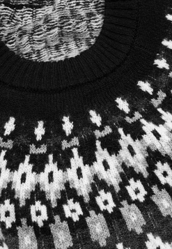 Strikket, jacquardmønstret trøje | Cellbes
