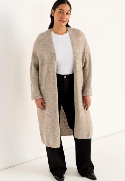 Strikket, lang cardigan