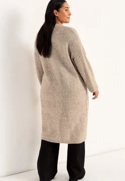 Strikket, lang cardigan