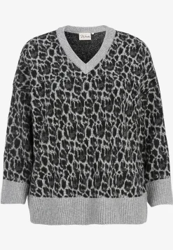 Strikket, leopard trøje