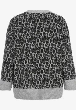 Strikket, leopard trøje