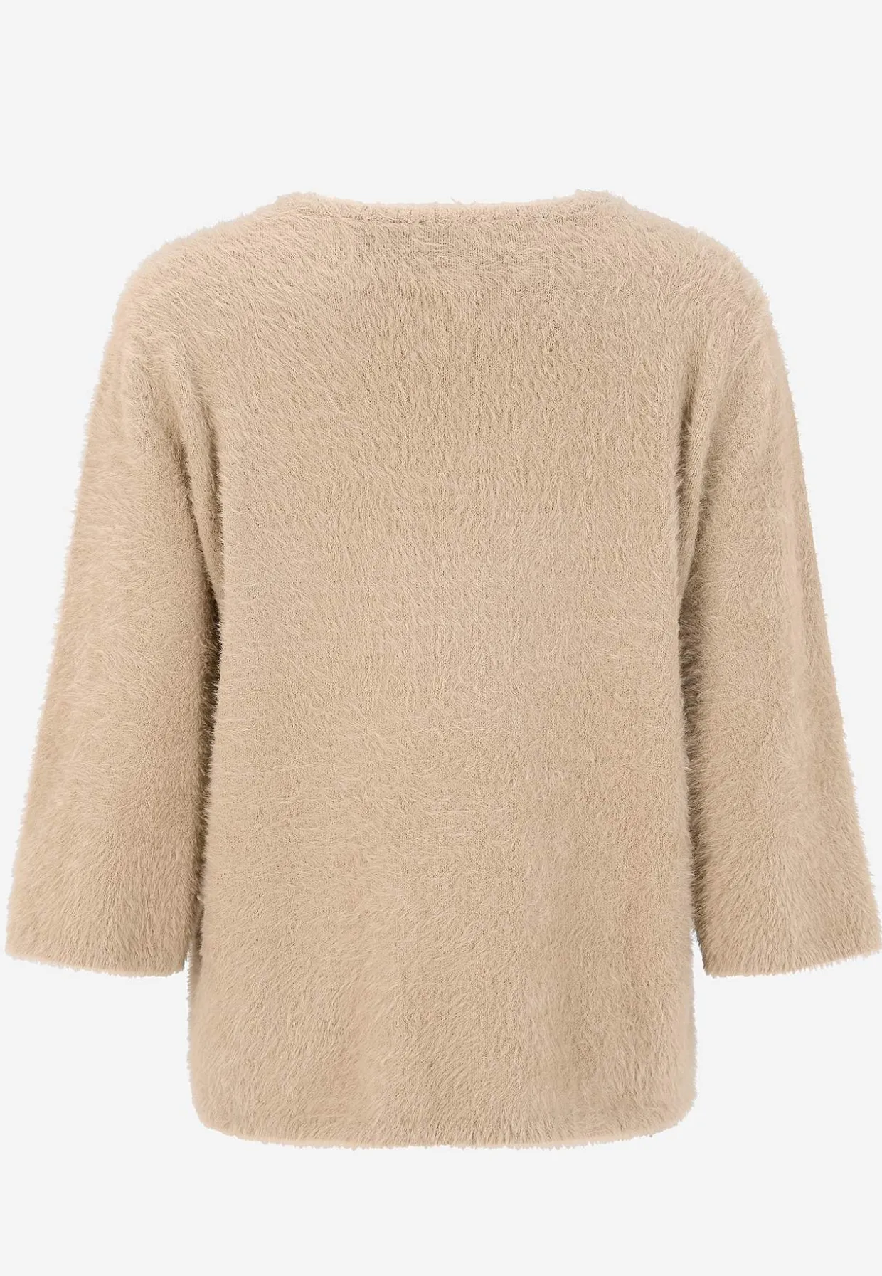 Strikket trøje med 3/4 ærmer